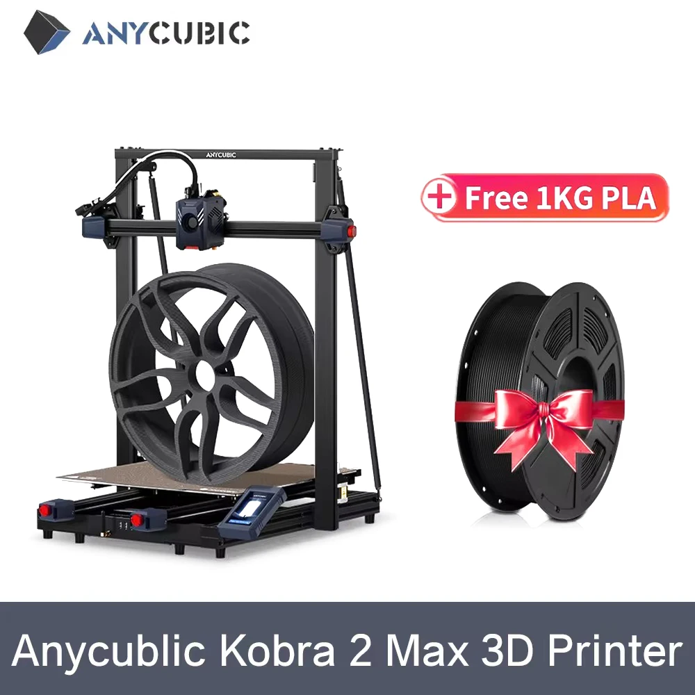 ANYCUBIC Kobra 2 Max FDM 3D Printer With 500mm/s High Printing Speed 420*420*500mm Printing Size Anycubic APP Control Supported