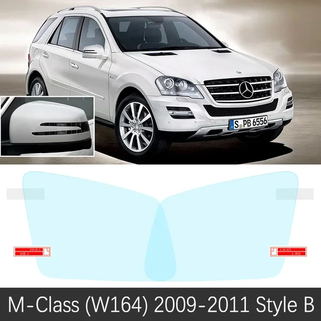 Full Cover Anti Fog Rainproof Film For Mercedes Benz M Class GLE W163 W166 ML350 250 GLE250 350 AMG Rearview Mirror Accessories