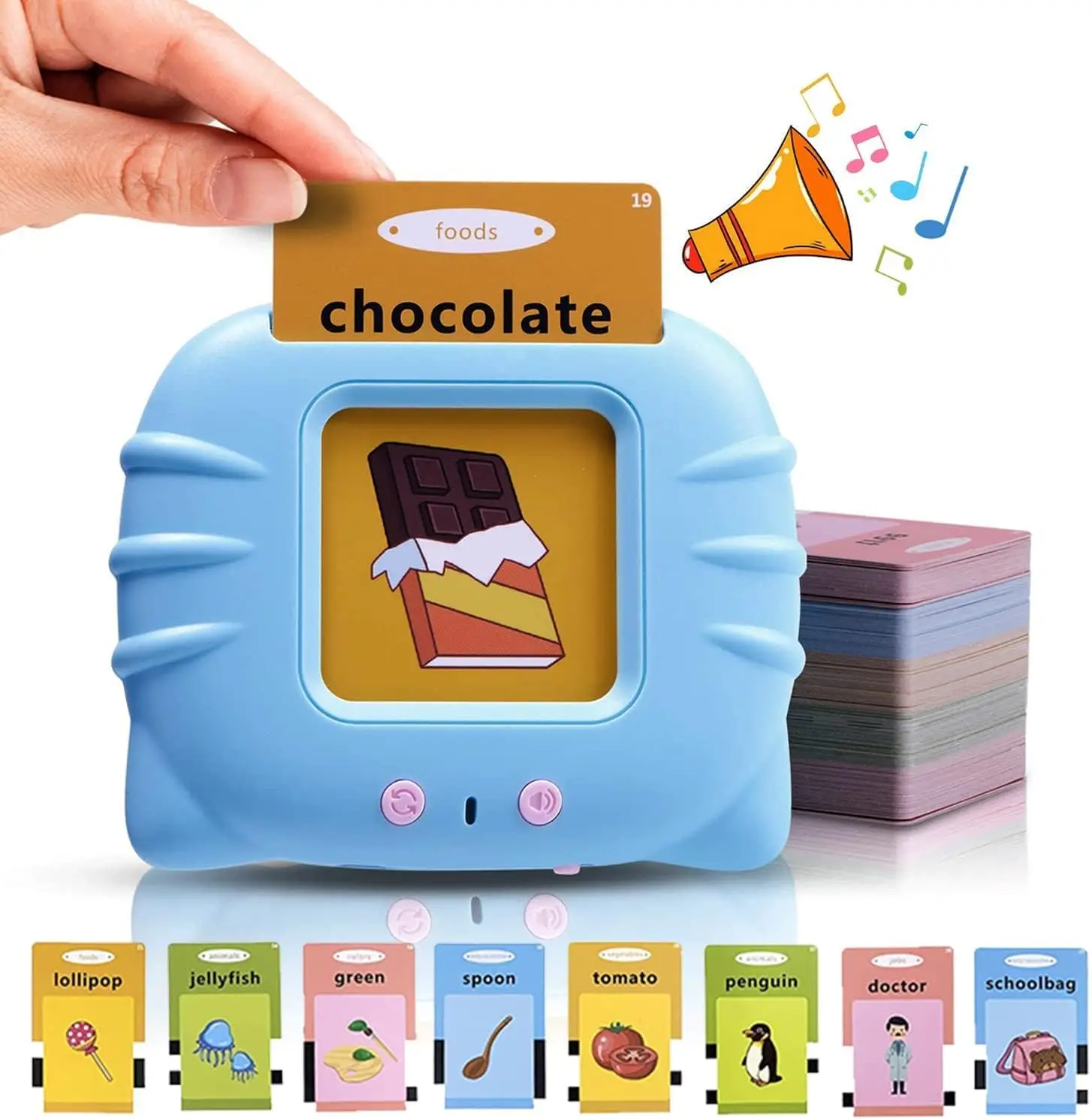 Flashcard per l\'educazione precoce Flashcard parlanti per bambini Macchina elettronica per l\'educazione precoce in età prescolare Regalo per i più