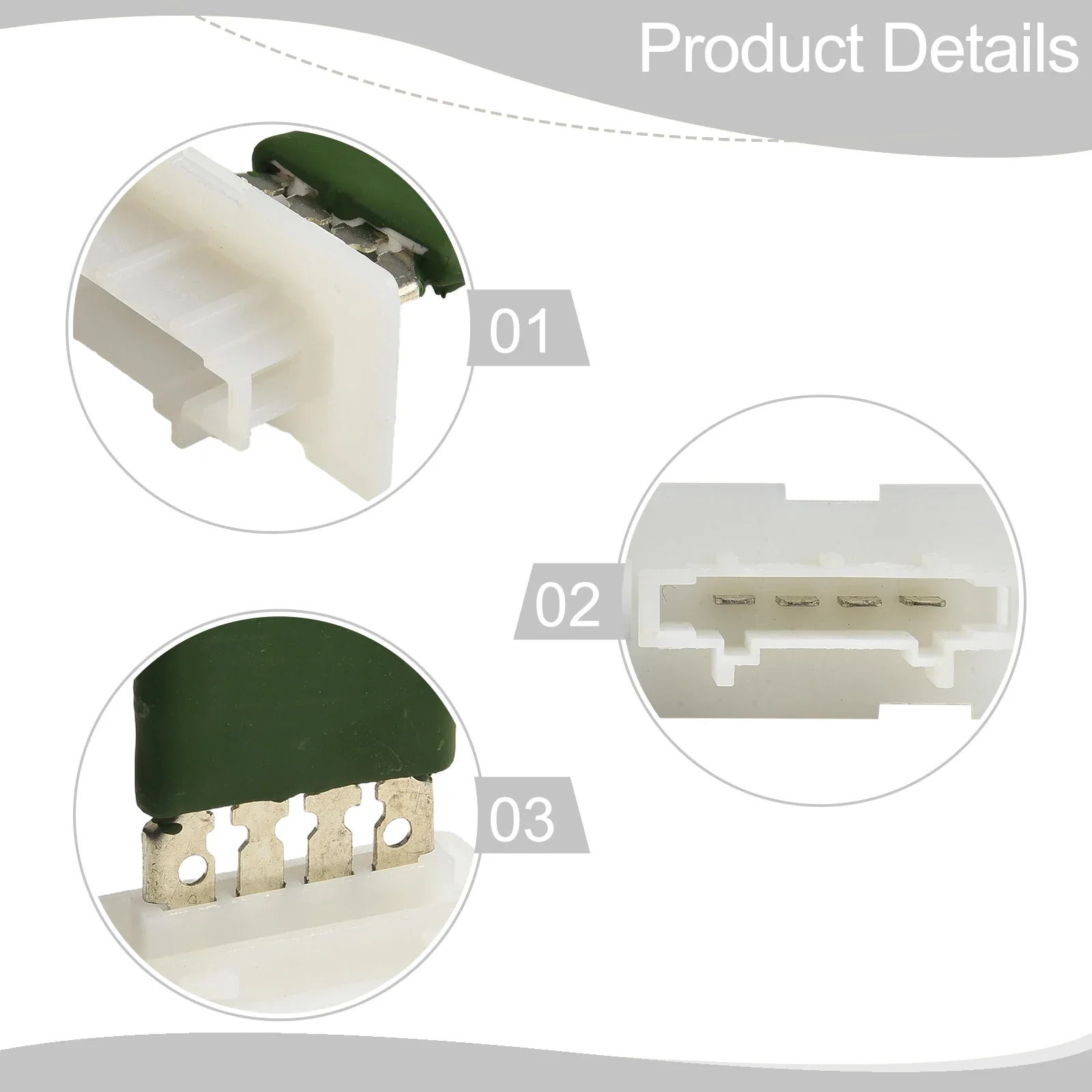 ตัวต้านทานมอเตอร์เครื่องเป่าลมร้อนที่ออกแบบมาเพื่อใช้สําหรับยานพาหนะ DACIA DUSTER เริ่มต้นตั้งแต่ปี 2010 PN 6001547488
