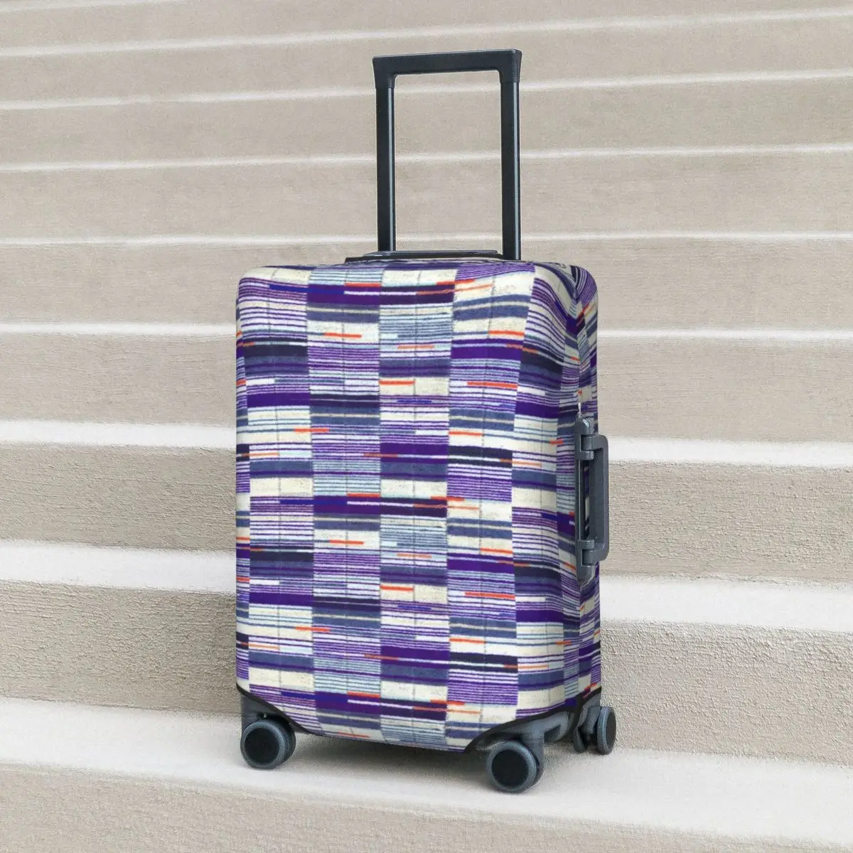 

Чехол на сиденье Elizabeth Line Underground Moquette, защитный чехол для чемодана, эластичные защитные чехлы для дорожного багажа для 18-32 дюймов