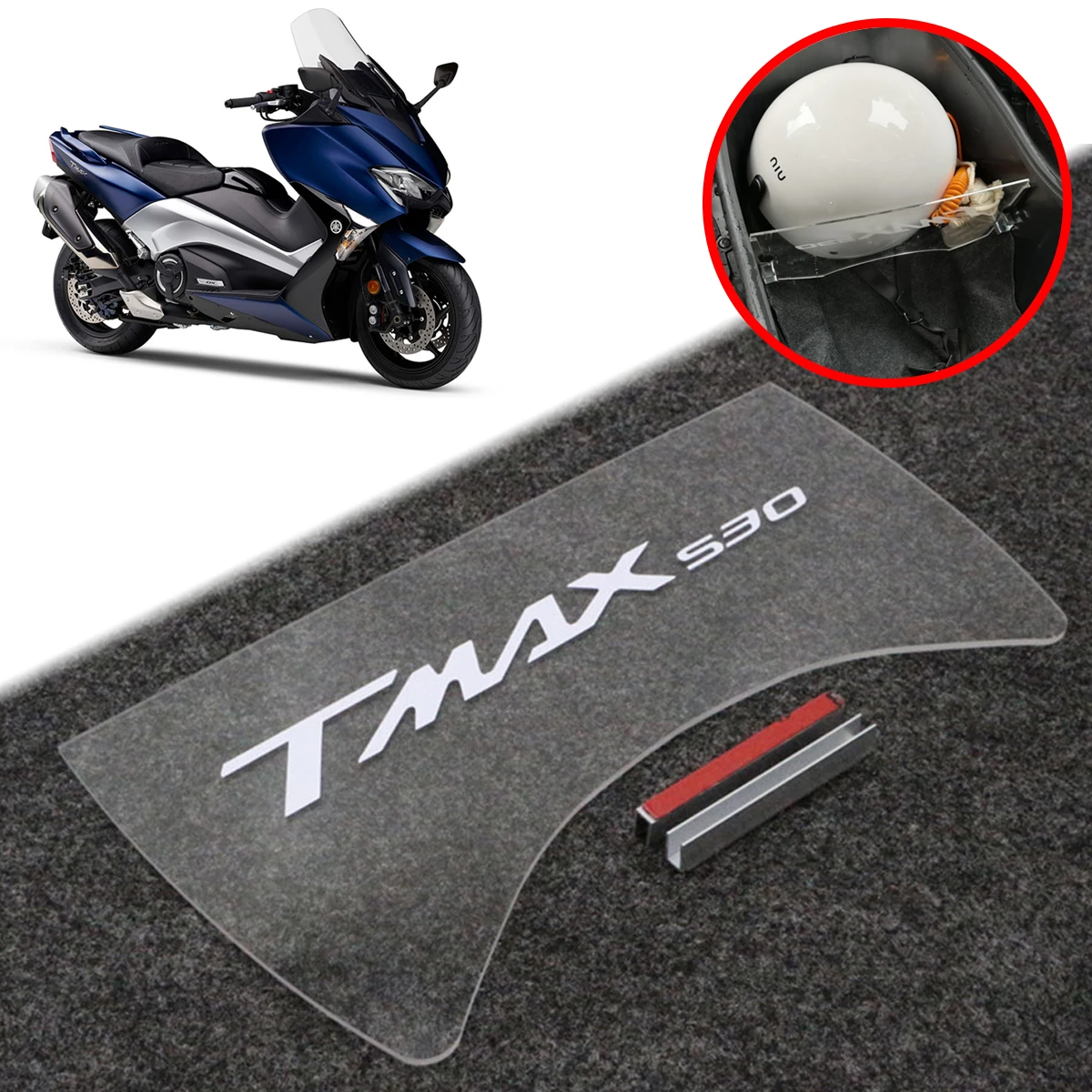 Cloison de bagage de compartiment de moto, plaque d'isolation, adaptée pour TMAX 530, t-max 530, 2017 - 2020