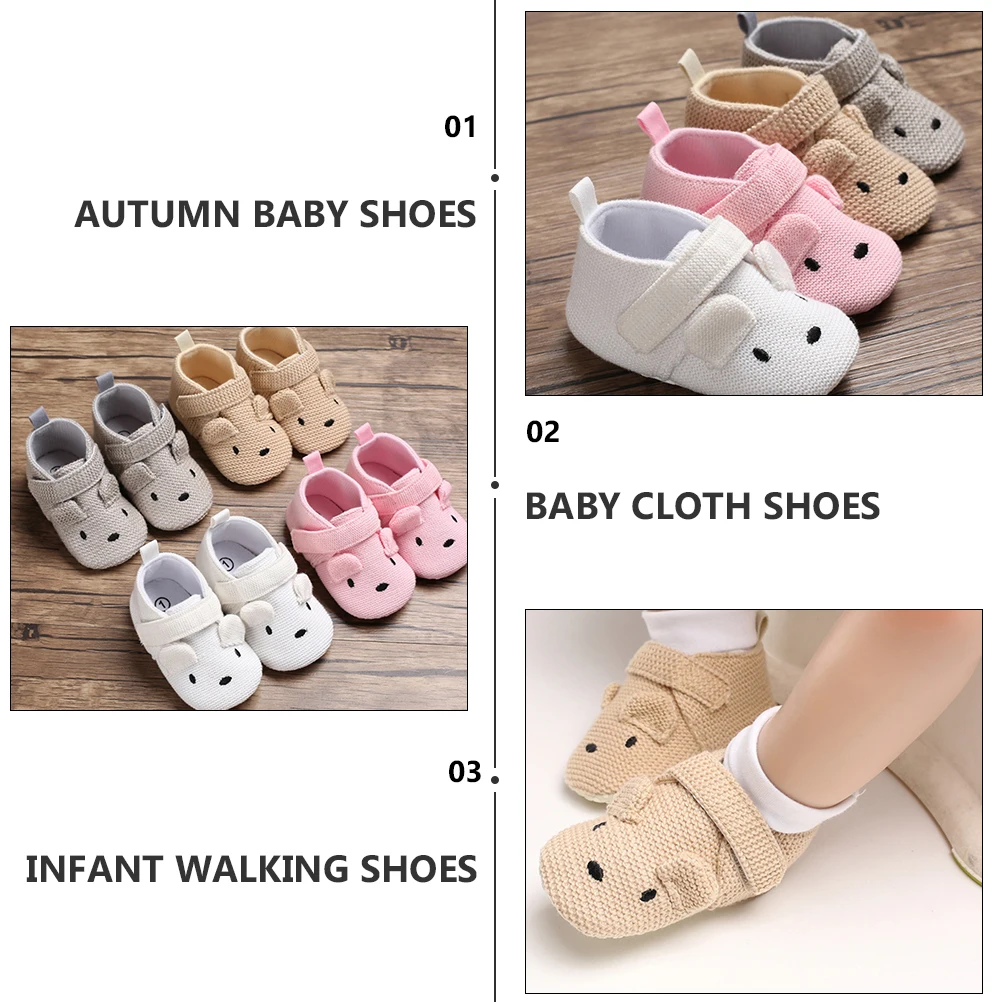 Chaussures légères en coton pour bébés filles, pantoufles d'intérieur d'automne, respirantes, confortables et durables