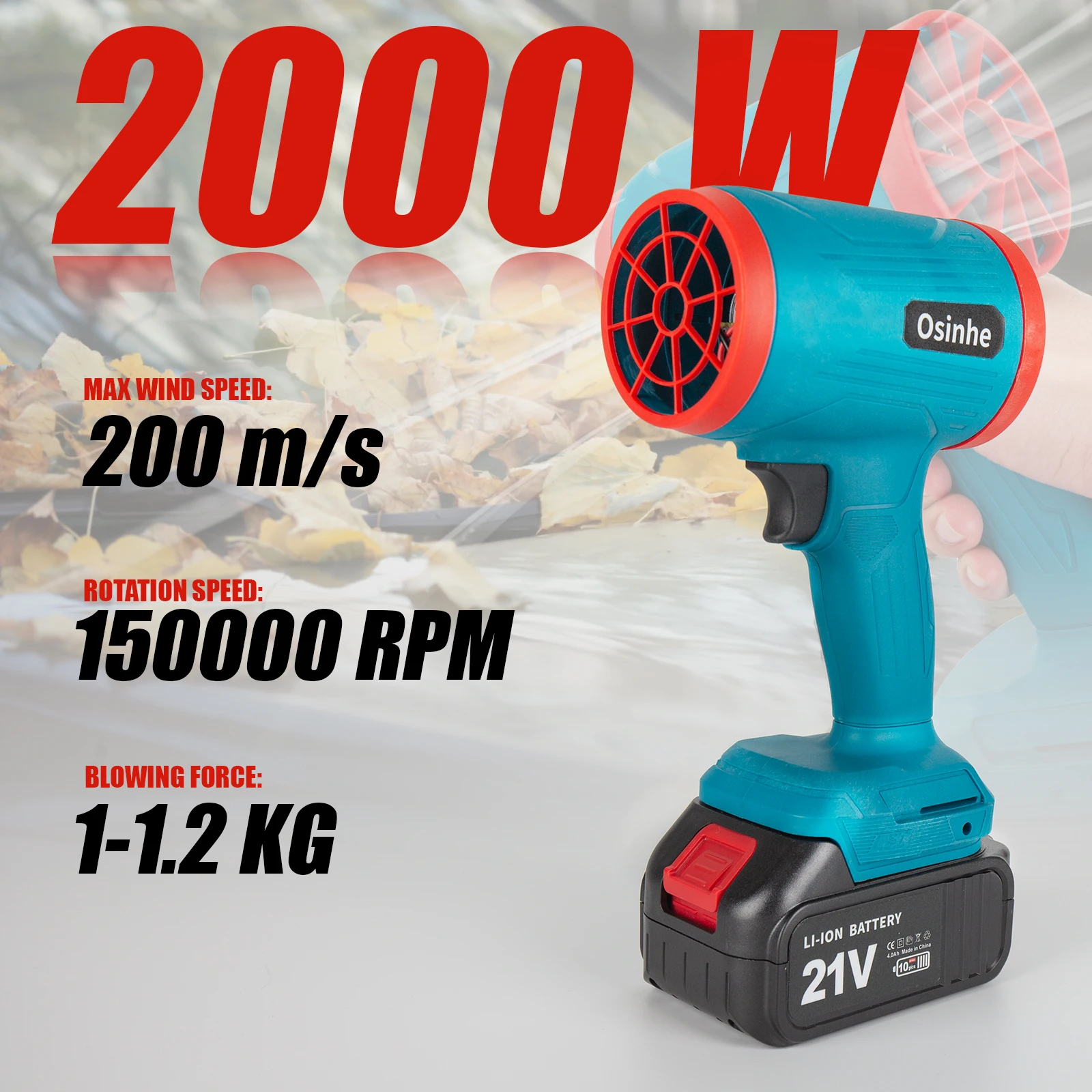 Makita – souffleur d'air électrique à Jet Turbo, pistolet à Air violent, outil de soufflage de poussière de feuilles de neige portatif pour batterie 18V