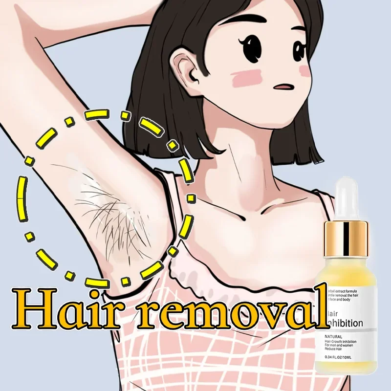 Nova inibição permanente do cabelo mulher spray indolor cabelo poderoso rápido contenção axilas pernas braços inibidor de crescimento do cabelo depilatório