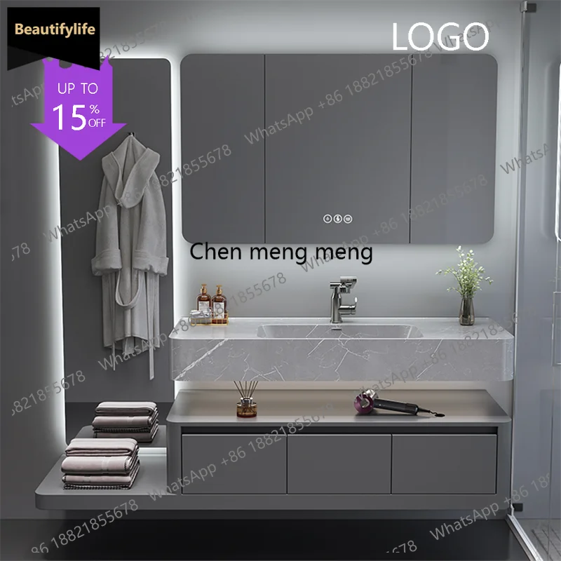 

Q181 Slim Luxury Shelf Bathroom Cabinet Nordic Storage Mirror Vanity Bathroom Cabinet Washroom Salle De Bain Armoire Furniture