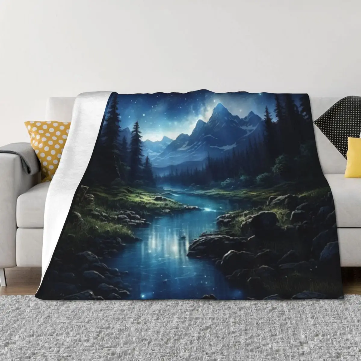 

Forest Night 12 Throw Blanket Soft Beds Weighted bed plaid for sofa Blankets