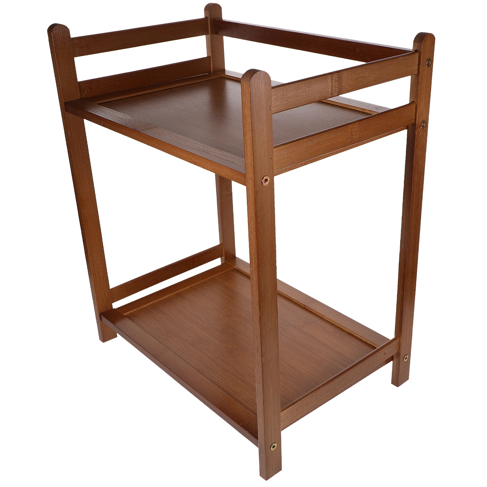 

Wooden Storage Rack Shelving Counter Makeup Organizer Countertop Shelf for Kitchen Display Solid Child