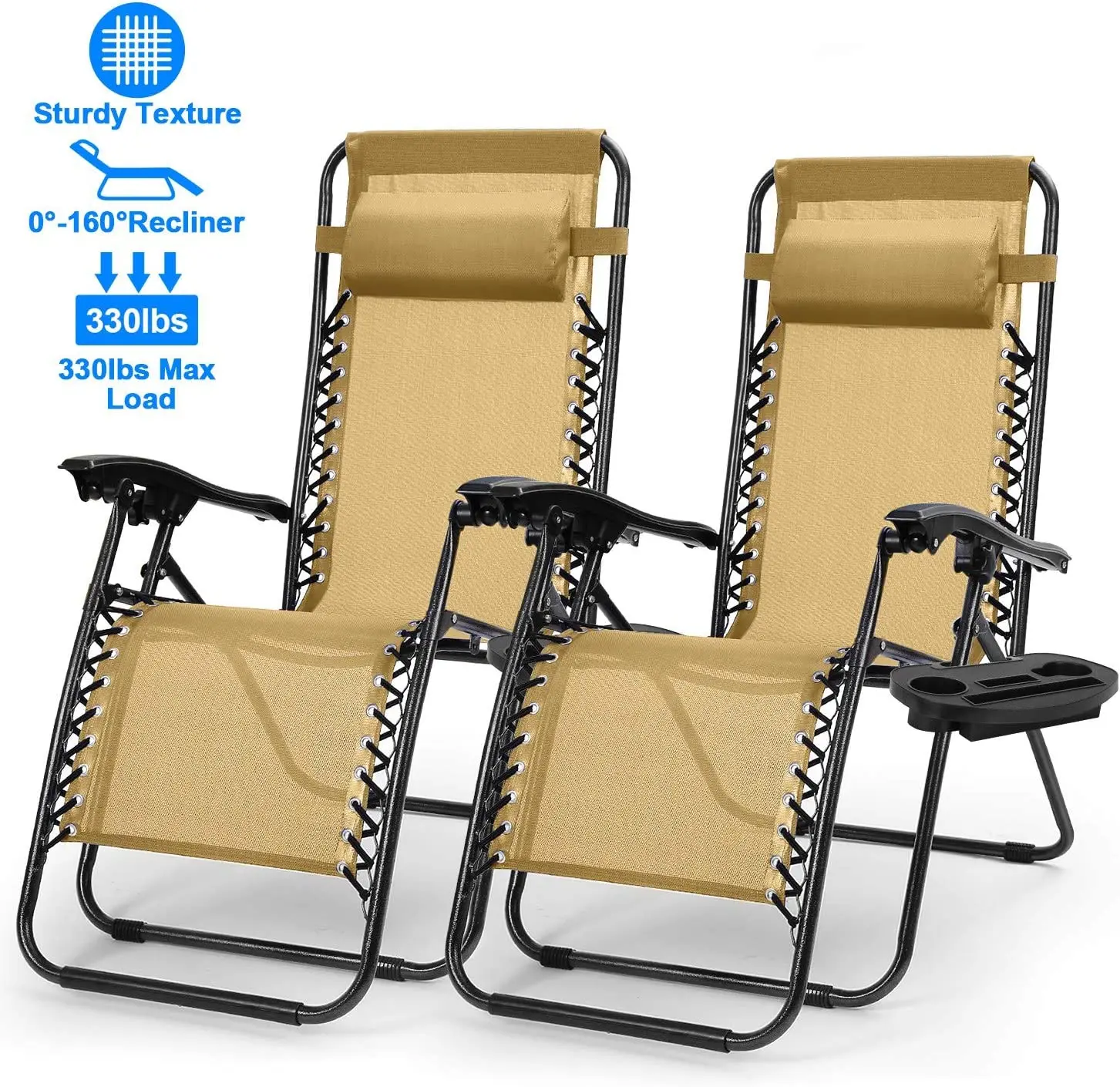 Beach Sun Lounge Chair Adjustable Zero Gravity Garden Chair for Patio  Folding Aluminum Outdoor Furniture Panel