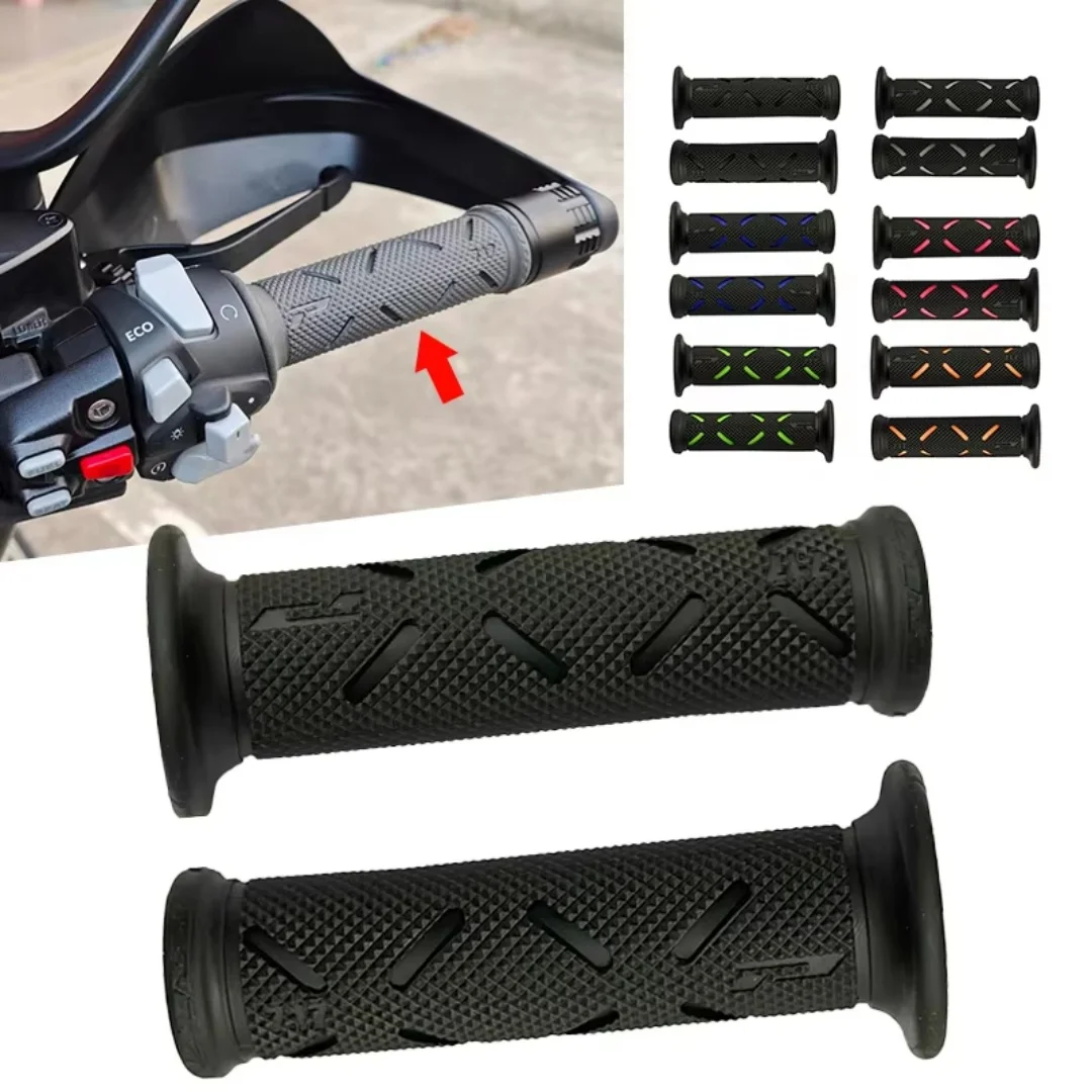 1 Paar 22 mm Motorrad-Gummi-Lenkergriffe, rutschfeste Motorrad-Modifikationsteile, Griffe für Honda, Suzuki, Ducati, Benelli – Detail 13
