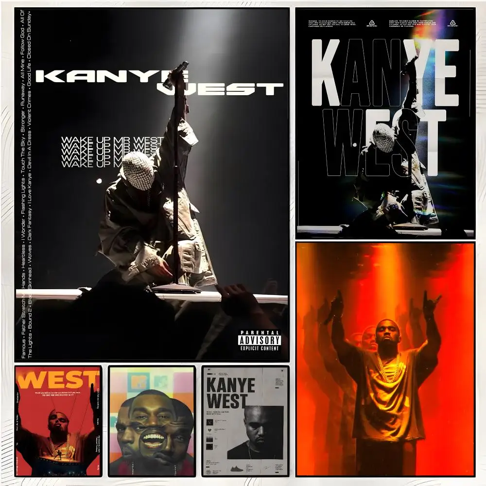 Singer Rap K-Kanye West Poster Superior Home Space  Indoor Decorative Art & Home Decor