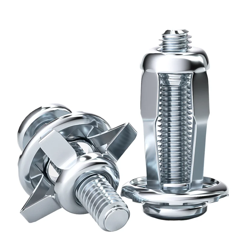 10pcs Petal Expansion Screw Fixed Snap-On Lantern-Shaped Hollow Nut Bolt