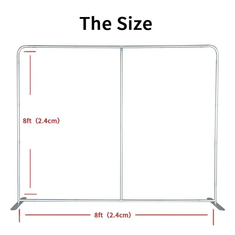 DD 8X8ft/8x10ft/10x10ft Telescopic Display Custom Step And Repeat Banner Stand Photo Background For Photography Wedding Party