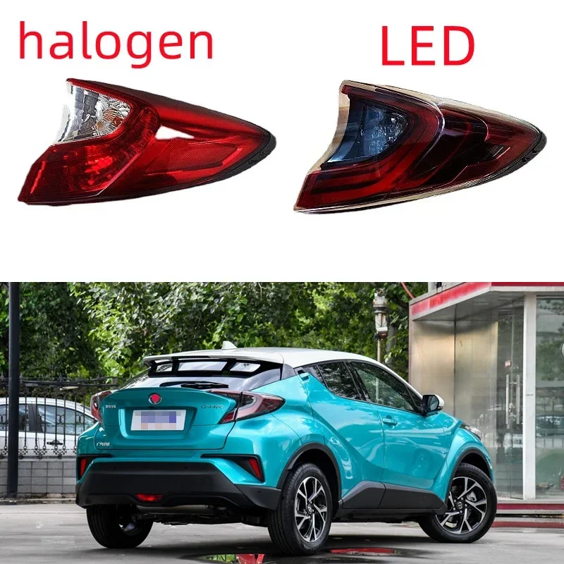 For Toyota C-HR 2018 2019 2020 2021 Car Accessories LED Rear Outside Tail Light Assembly Brake lights parking lights Rear lamp