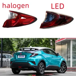 For Toyota C-HR 2018 2019 2020 2021 Car Accessories LED Rear Outside Tail Light Assembly Brake lights parking lights Rear lamp