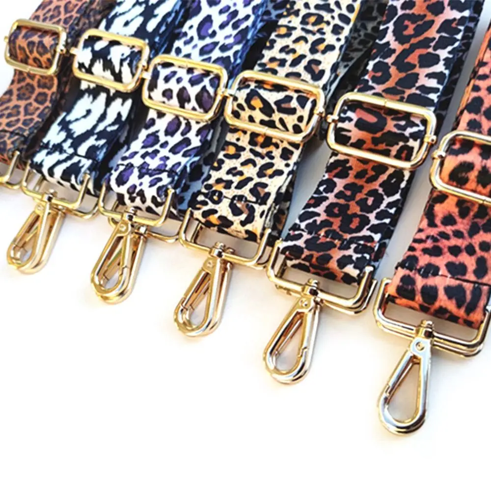 High Quality Replacement Leopard Print Bag Strap Adjustable Handbag Belt Wide Shoulder Bag Strap Bag Strap Bag Accessories