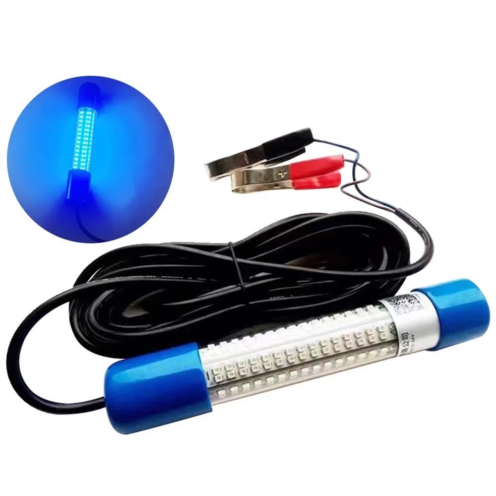 

180 Beads Underwater Fishing Light 30W LED Lures Finder Lamp Waterproof AC/DC 12-24V Submersible Boat Lamp Camping