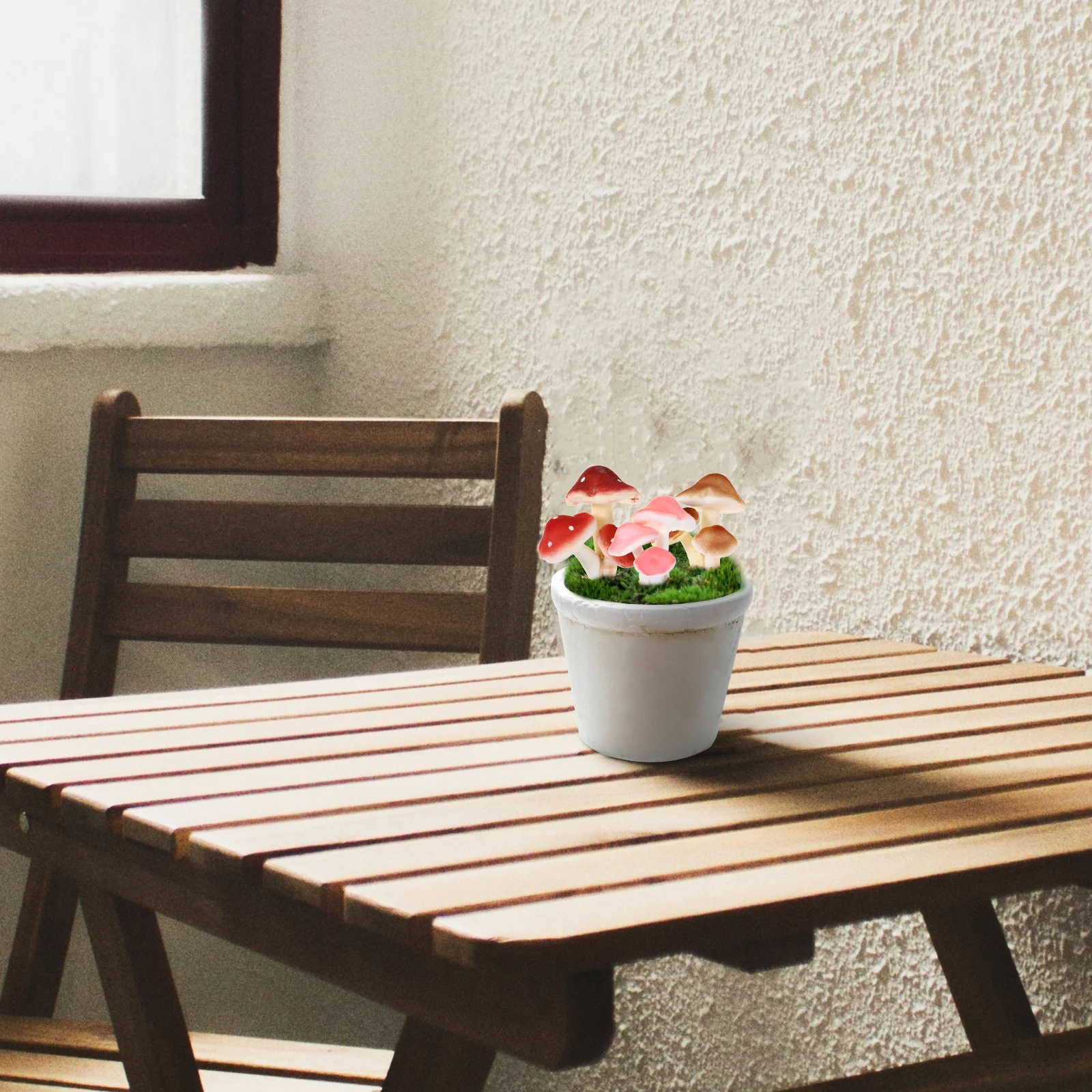 

6Pcs Miniature Artificial Mushroom Simulation Decorations Assorted Colors Micro Garden Landscape Desktop Bonsai Adornment