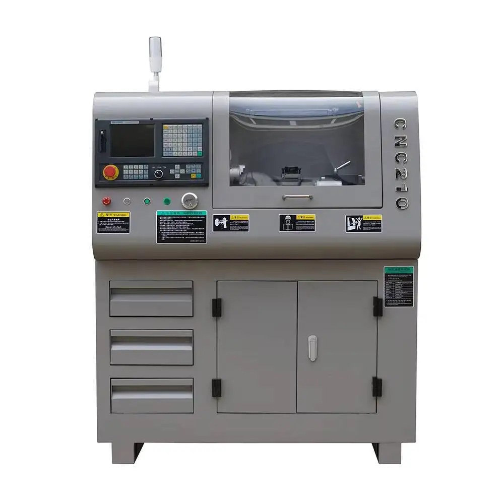 210 مخرطة صغيرة هاين للتعليم المدرسي ومستخدمه هواية DIY مع وحدة تحكم CNC الصينية