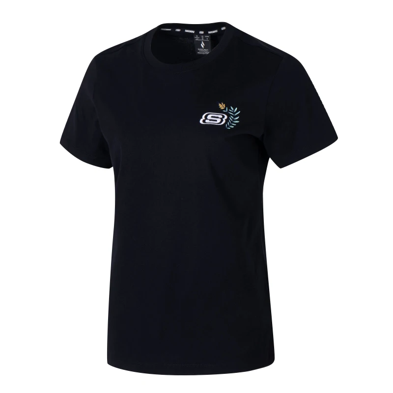 

Skechers Knitted Short-Sleeved T-Shirt Women's Running Fitness Casual Basketball Sportswear L223W125-0018