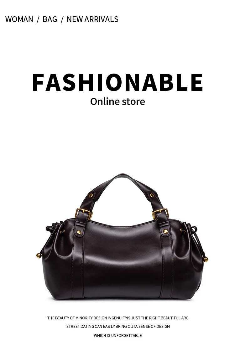 2026 Damen Hobo-Tasche aus weichem Leder, Vintage Schwarz, Plissierte Schultertasche, Designer-inspirierte Handtasche mit großem Fassungsvermögen – Detail 7