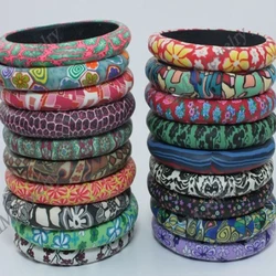 Promotional polymer clay bangles Bohemian style mixed colors bangles wholesale or retail