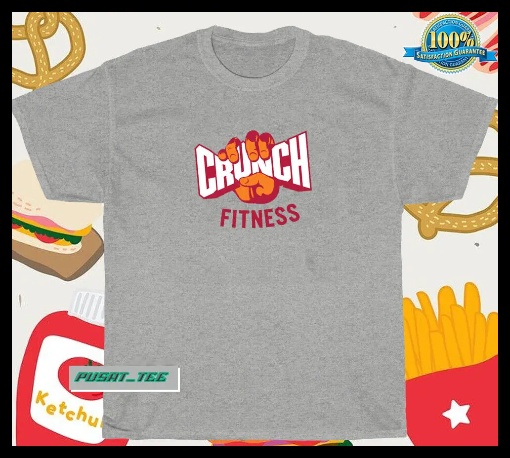 New Crunch Fitness Logo  American Funny T-Shirt Size S-5XL