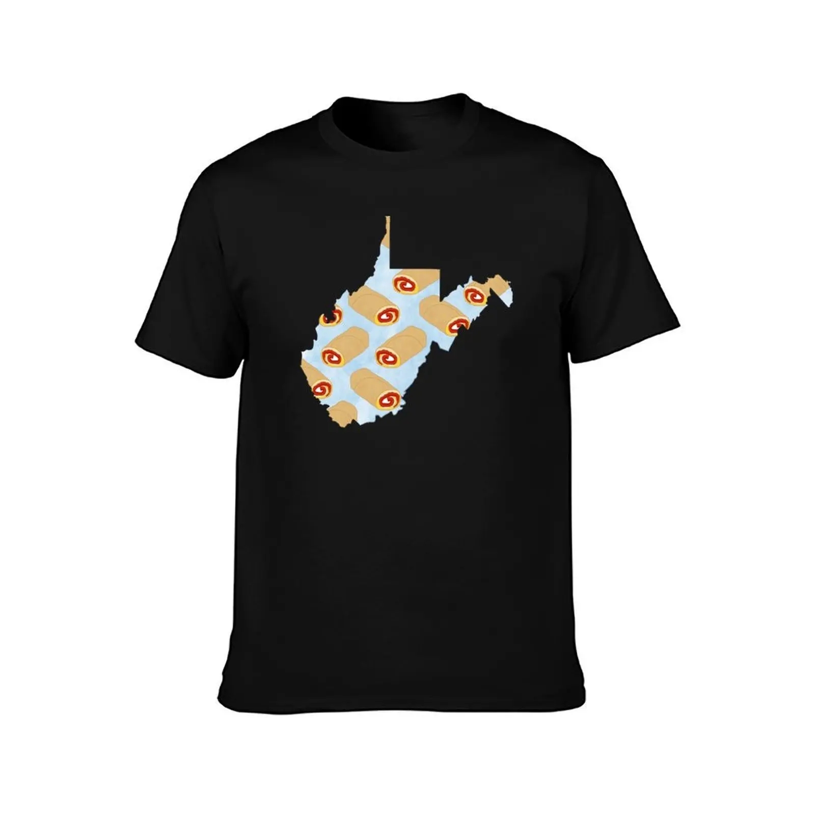 West Virginia Pepperoni Rolls Blue T-Shirt Lightweight Running T-Shirt