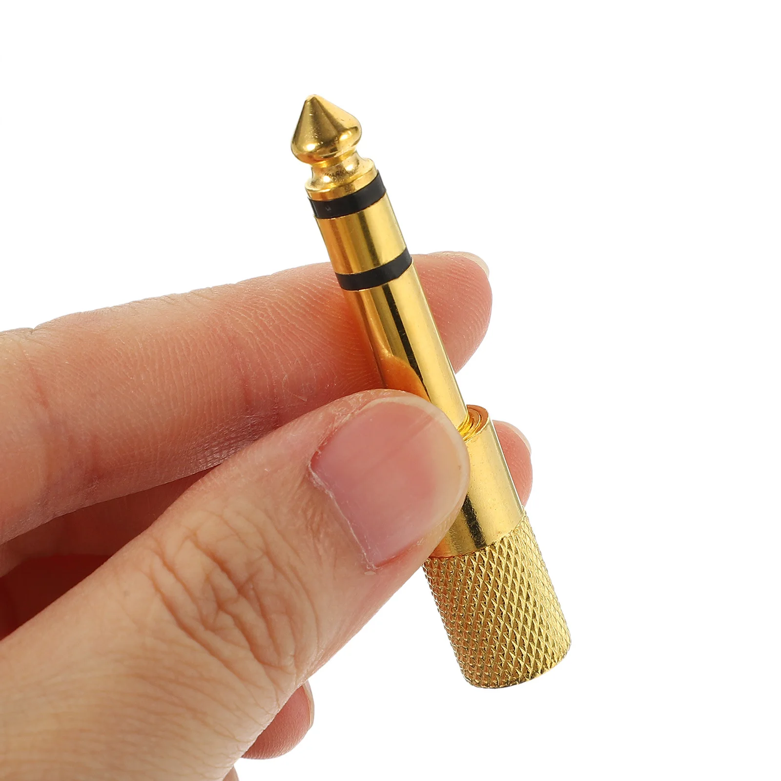 

6Pcs 6.35mm Male to 3.5mm Female Audio Adapter Durable Stereo Headphone Jack Converter for Microphone Instrument Connectors