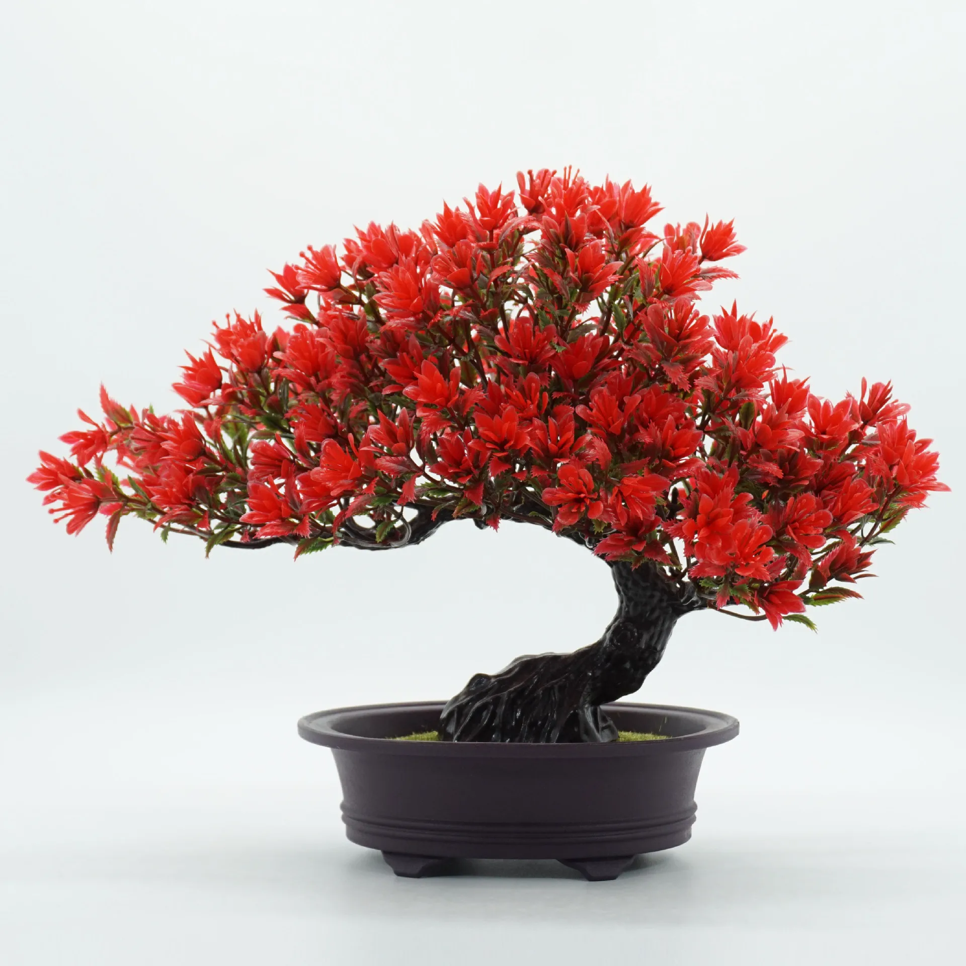 Creative simulation welcome pine potting room Zen green plant bonsai decoration fake flower decoration