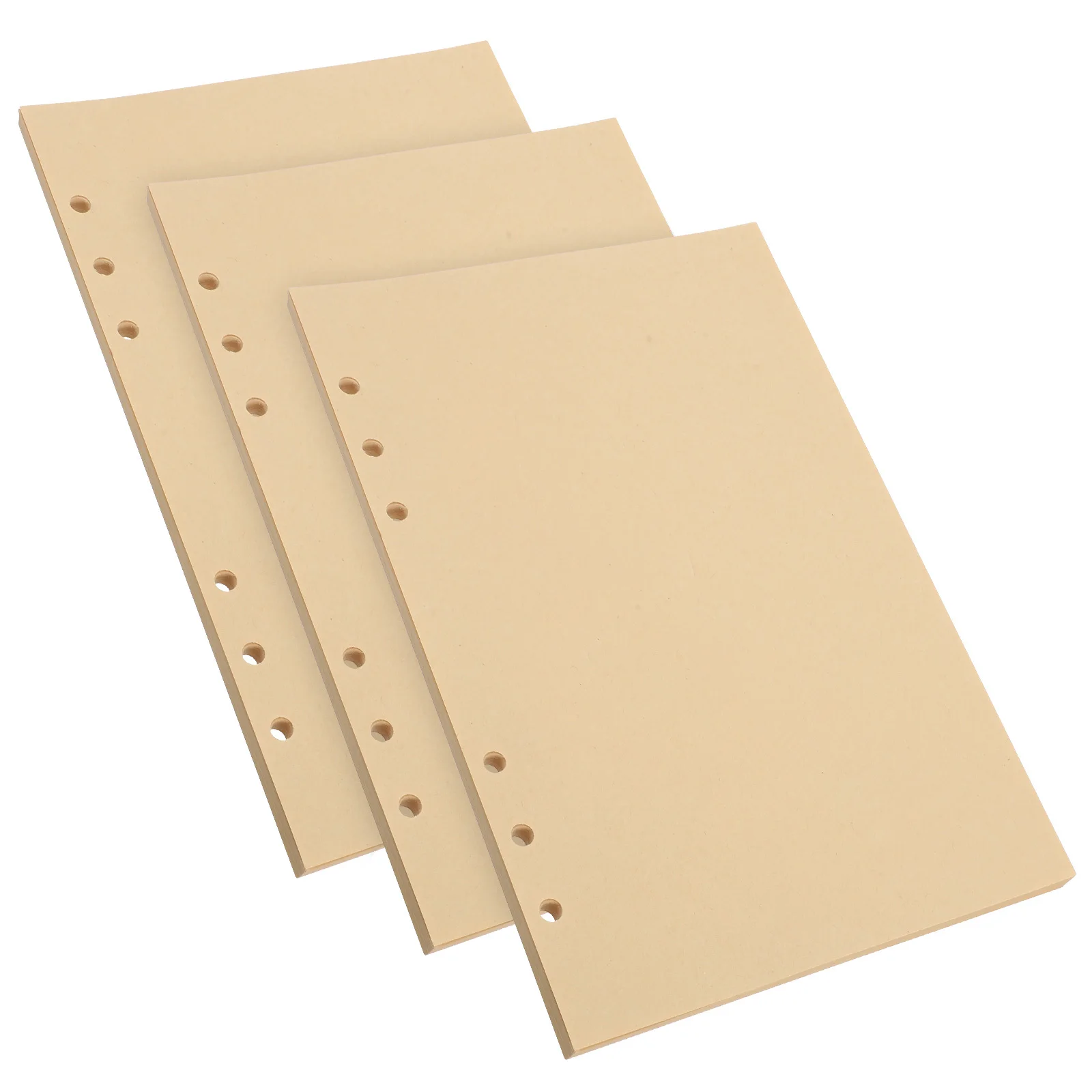 A5 Blank Refill Inserts Loose-Leaf Paper for Binders Journal Planner Inserts Easy Sorting Rearranging Archiving 6-Ring