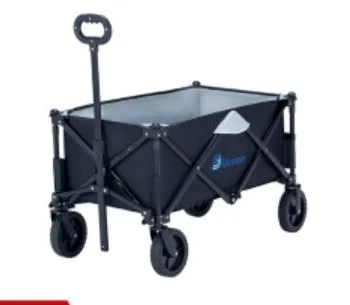 Outdoor trolley Picnic Beach Camping Wagon Camping Cart Trolley Garden Trail Collapsible Folding Utility Cart Wagon