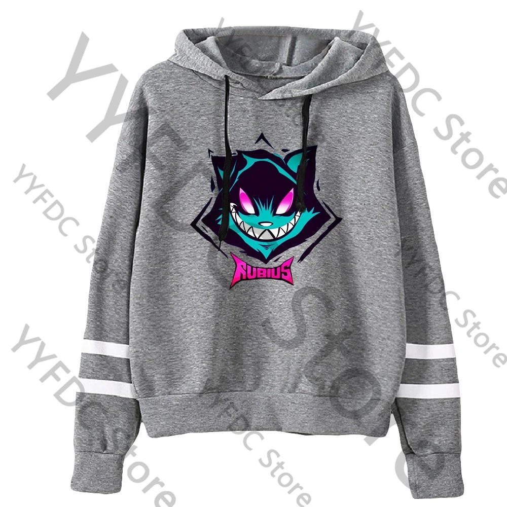 Rubius Hoodie Women Men Autumn Long Sleeve Sweatshirt Harajuku Cartoon Streetwear Fashion  Y2k Clothes Unisex Pullovers Hoodies