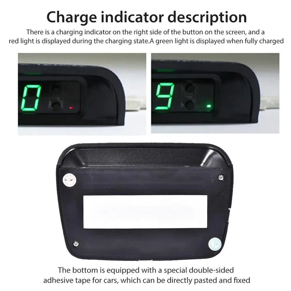Autouhr, Solarladung, aufklebbare Digitaluhr, 24 Stunden, 3-stufige Helligkeit, automatische Einstellung, Autouhr, Autodekoration – Detail 9