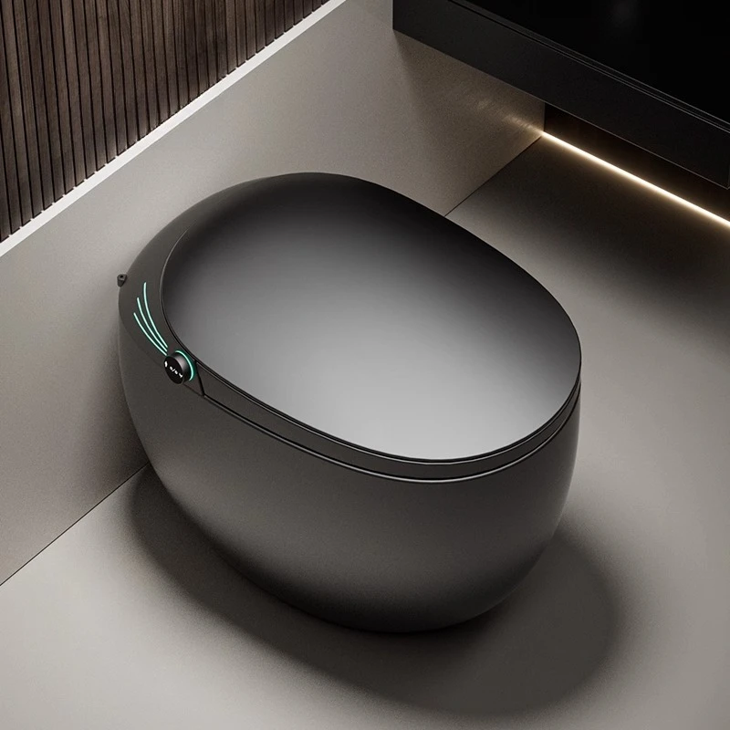 

Smart toilet integrated without water pressure limit automatic round electric household gun gray toilet
