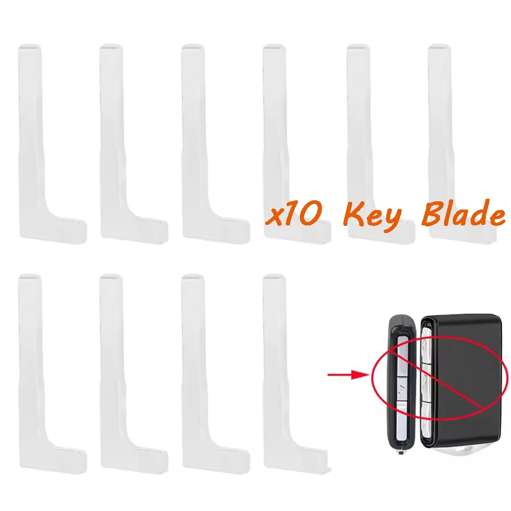 10pcs Remote Blank Key Blade for Volvo S60 S90 V60 V90 XC40 XC60 XC90 Polestar 2016 17 18 19 20 2021 2022 2023 2024 YGOHUF8423MS