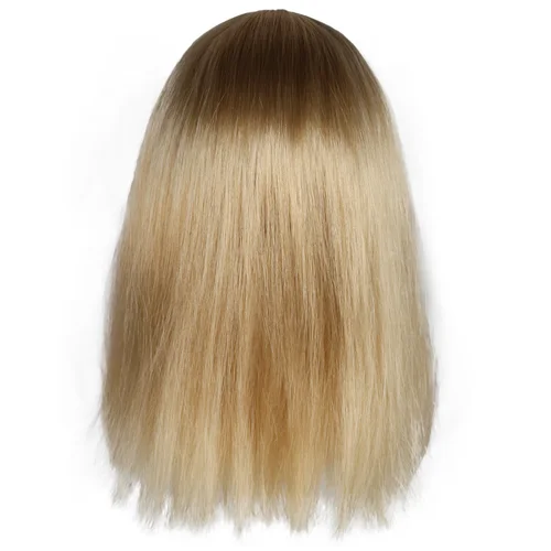 Imagen 2 del producto Peluca de cosplay dorada larga y recta sintética para fiesta de Halloween