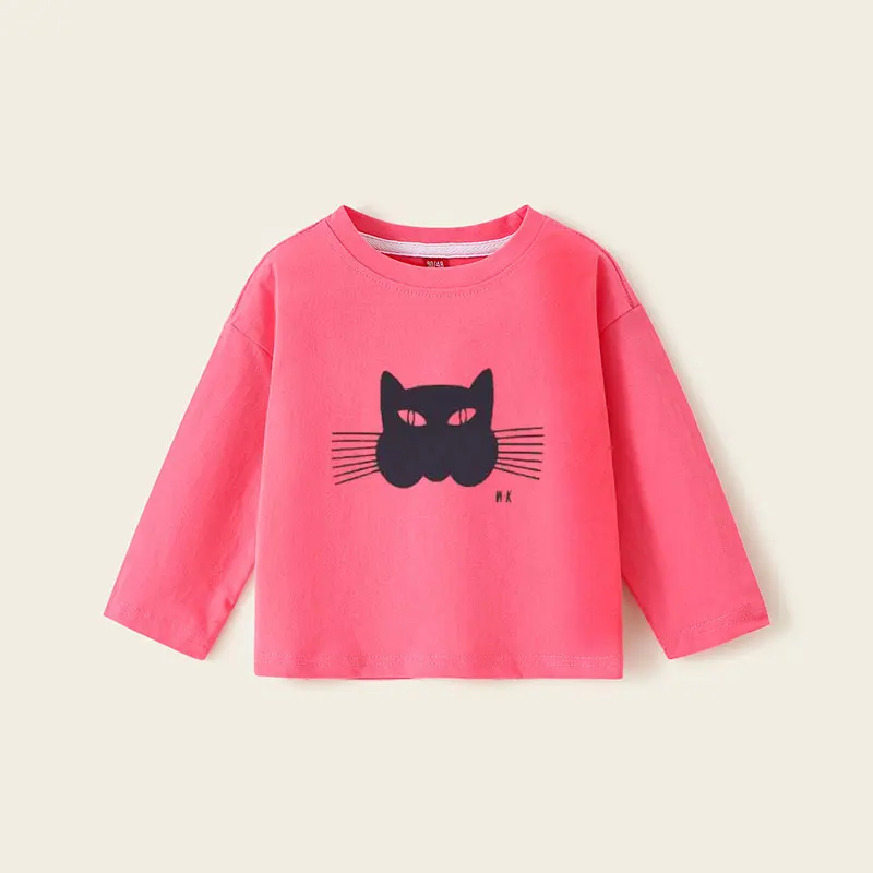 Kinder T-shirts 2024 Herbst Frühling Jungen Tees Candy Farbe Tops für Mädchen Cartoon Kleinkind Pullover Baumwolle Baby Bluse Kleidung