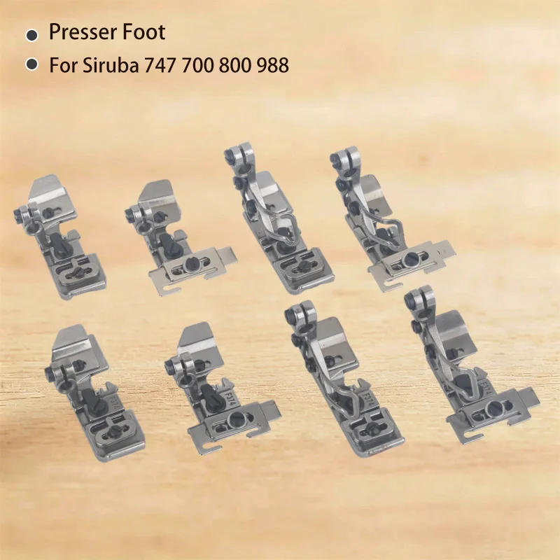 Elastic Presser Install Lace Presser Foot P101 P103 Rubber Feet for Siruba 747 700 800 988 3-Threads 4-Threads Hemming Overlock