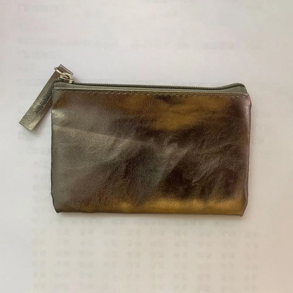 Portable Soft PU Leather Coin Purses Zipper Waterproof Card Holder Storage Short Wallet