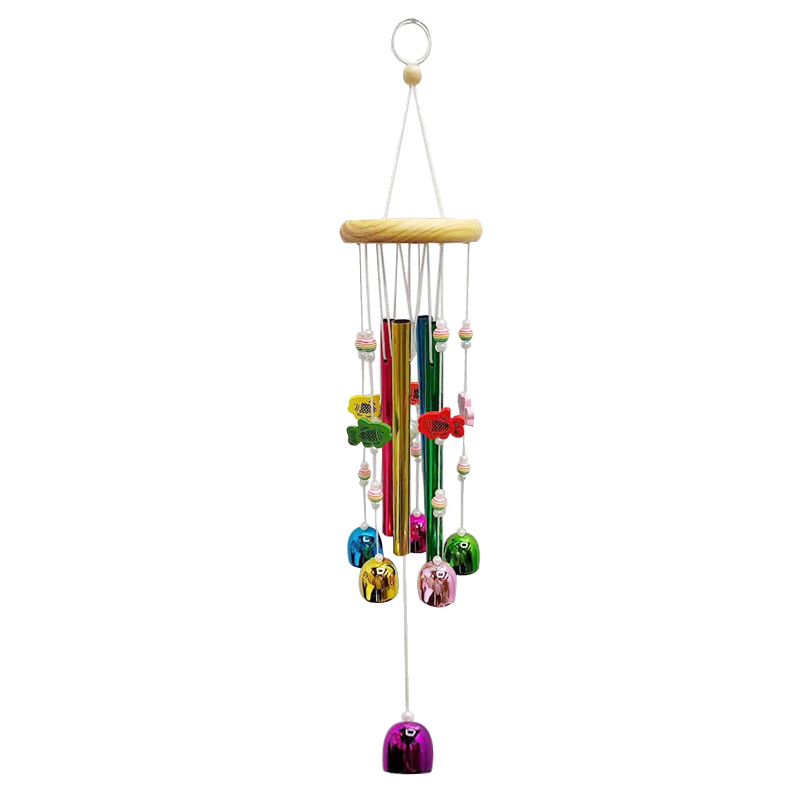 Yard Living Room Relaxing Colorful Indoor Home Garden Durable 6 Bells Outdoor Decoration European Style Wind Chime Gift Outside