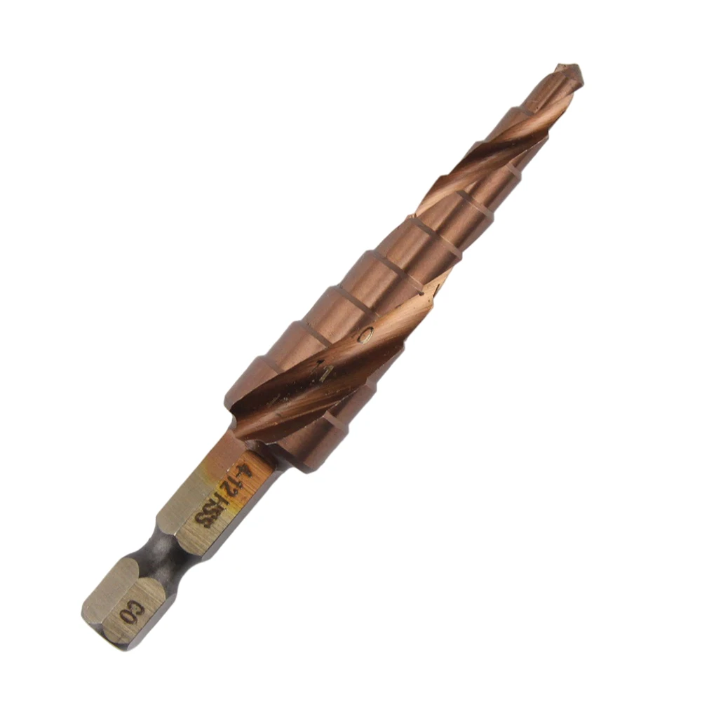 สามขั้นตอนเจาะเกลียว Spiral Hexagonal Shank สแตนเลสโลหะ Hole เปิด Reaming Countersunk เจาะ