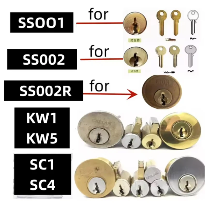 

Lishi 2 in 1 Tool SS001 SS002 SS002R pro KW1 KW5 SC1 SC4 SC20 R52 R52L M1/MS2 AM5 TE2 Locksmith Tools for Home Door Civil Locks