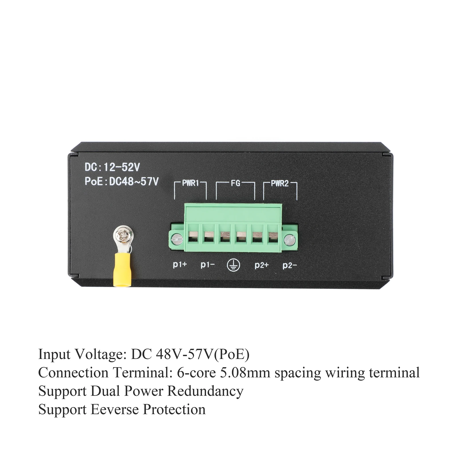 جيجابت SFP جهاز إرسال واستقبال صناعي كامل المدارة 2 SFP إلى 4 POE 10/100/1000M محول الألياف البصرية 550M/2KM/3KM وحدات