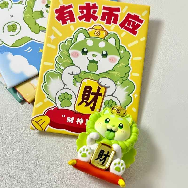 

New Original DODOWO Vegetable Elf Puppy Small Hanging Card Trendy Play Blind Box Model Doll Handmade Ornament Refrigerator Stick