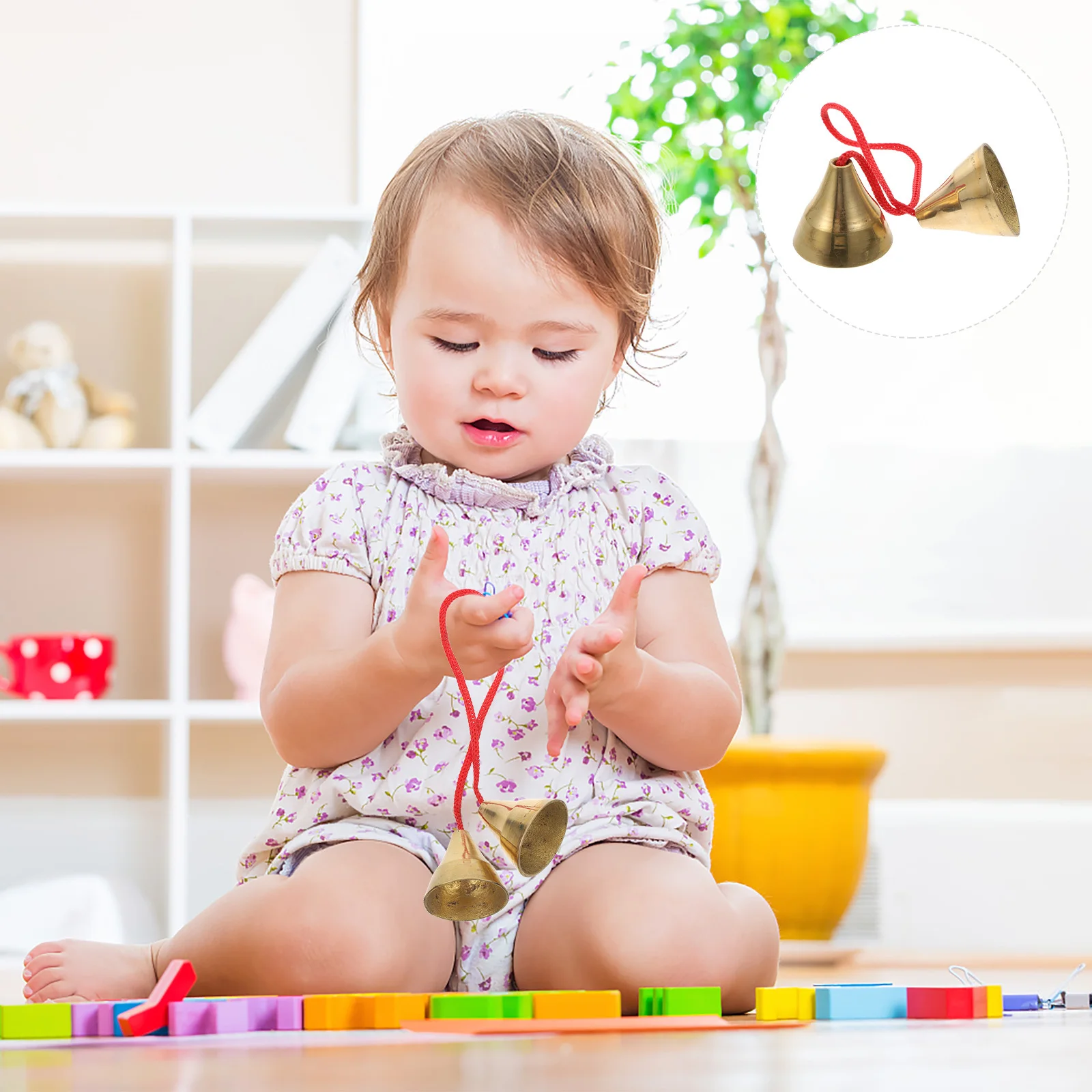 

1Pcs Musical Bell Educational Instrument Premium Alloy Safe Durable Kids Plaything Early Learning Percussion Gift for Rhythm
