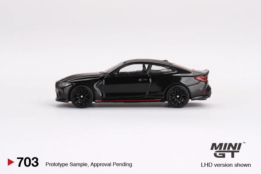 MINIGT 1/64 BMW M4 CSL Black Sapphire MGT00703-MJ Car Alloy Toys Motor Vehicle Diecast Metal Model Kids Xmas Gift Toys for Boys