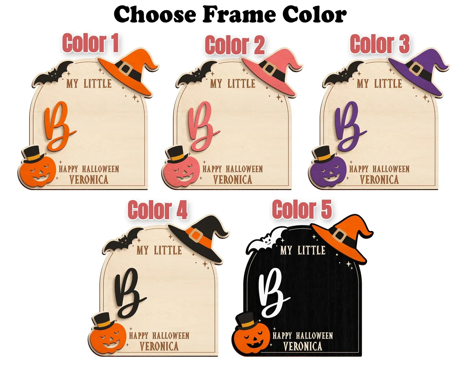 Custom Halloween Baby Handprint Footprint Frame Kit,Baby First Halloween,My Little Boo,Kid Craft,New Baby Gift,Ghost Sign