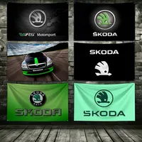 S-Skodass Flag Polyester Digital Printing Banner For Garage or Out door Bobes Decoration