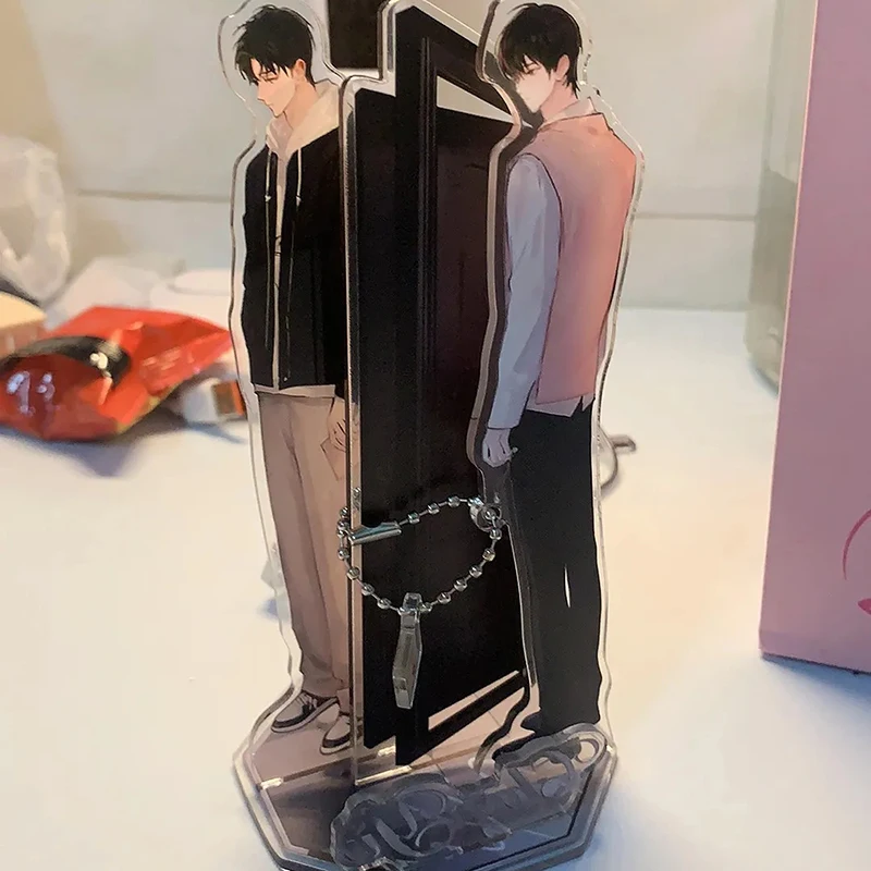 10cm/3.93in placas de pé anime espere para mim após a escola periféricos acrílico chen jingshen brinquedos colecionáveis decoração de mesa